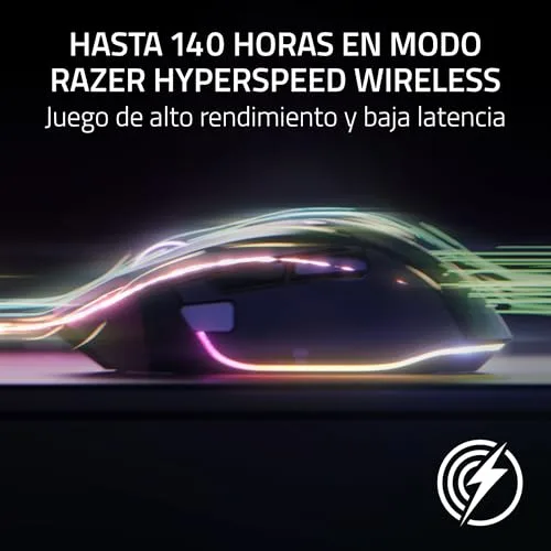 Razer ▫️ Basilisk V3 Pro 35K Phantom Green Edition - Rato de jogos RGB ergonómico, sem fios e totalmente personalizável (roda de 4 direções, sensor de 35K dpi, 13 botões) Phantom Green 4