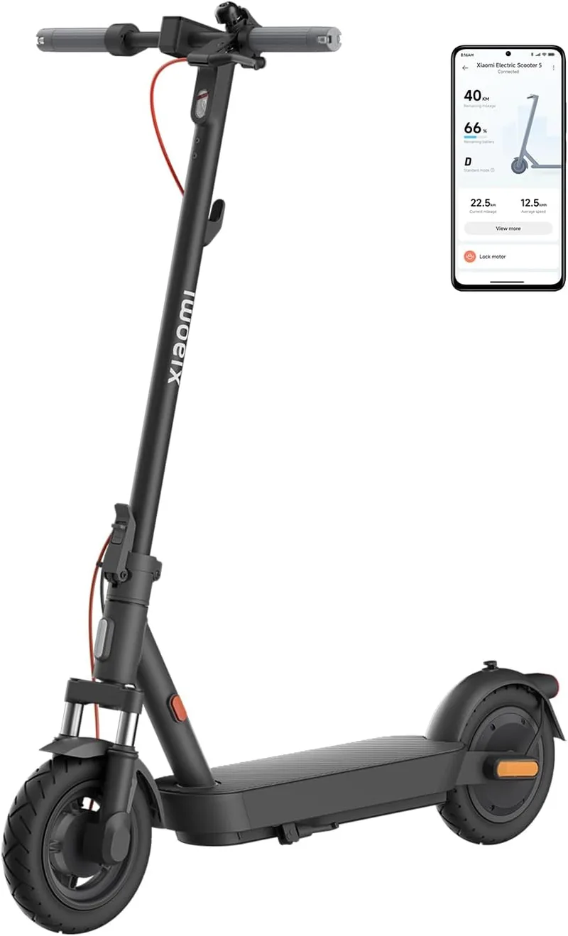 XIAOMI ▫️ Scooter 5 Series ES, Scooter Eléctrica, Potência Máxima 1000W-250W, Alcance 20KM-60KM, Rodas 8.5"-10" Certificado DGT (Versão ES)