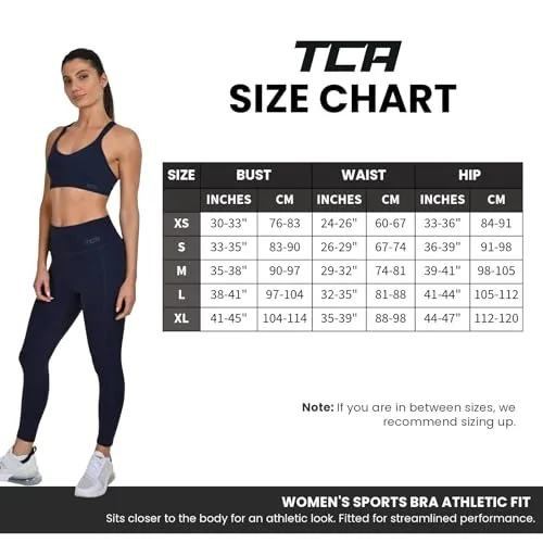 TCA ▫️ Sutiã desportivo para mulher - Top desportivo para mulher para impacto médio-alto - Sutiãs desportivos sem aros nem costuras - Tops desportivos com alças ajustáveis - Sutiã desportivo para desporto, ginásio e corrida 6