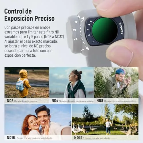 NEEWER ▫️ Kit de filtros e lentes compatível com o DJI Pocket 4/3 / Xtra Muse 6