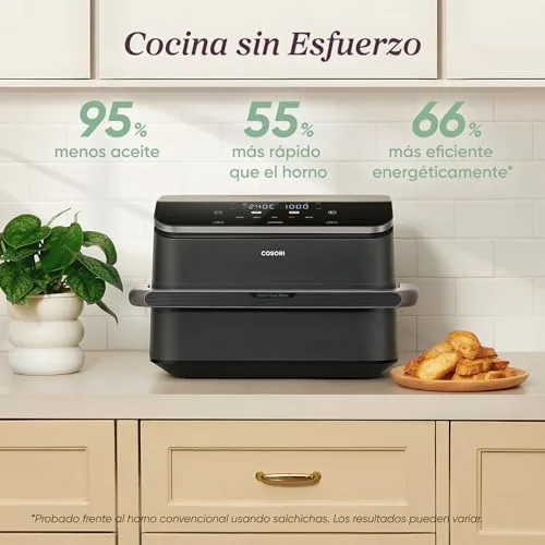 Cosori ▫️ Fritadeira de ar quente 10 L Dual Blaze Twinfry, com cesto duplo e divisória 6