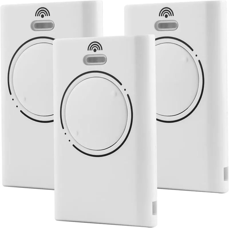 Effdrdfs ▫️ Transmissor de porta de garagem com controlo remoto de 3 unidades 868 MHz, controlo remoto de 2 canais compatível com XT4 868 SLH LR, XT4 868 SLH, XT2 868 SLH LR, XT2 868 SLH (Branco)