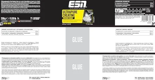 ESN ▫️ Creatina Mono-hidratada Ultrapura, 250 g, 71 porções, creatina em pó 4
