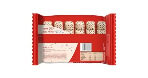 Nocilla ▫️ Barras, Cookies&Cream, com creme de leite, avelãs e pedacinhos de bolacha de cacau, sem óleo de palma - Embalagem de 6 unidades - 129 g 4