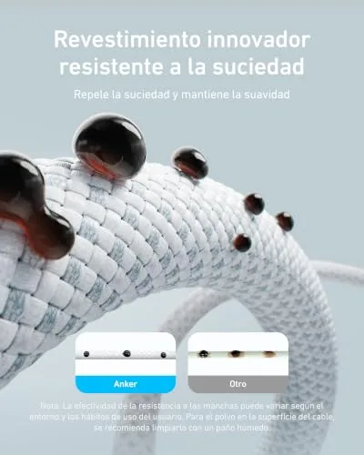 Anker ▫️ Zolo 240 W Cabo USB-C de Carregamento Rápido, [1 m] PD 3.1, Cabo USB-C para Tipo C 3