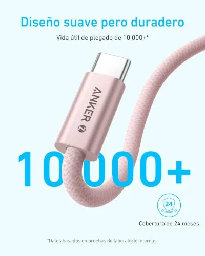 Anker ▫️ Zolo 240 W Cabo USB-C de Carregamento Rápido, [1 m] PD 3.1, Cabo USB-C para Tipo C 5