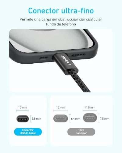 Anker ▫️ Zolo 240 W Cabo USB-C de Carregamento Rápido, [1 m] PD 3.1, Cabo USB-C para Tipo C 6