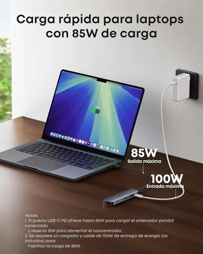 Anker ▫️ Hub USB-C 7 em 1 HDMI 4K a 60 Hz, 100 W, SD e TF 5