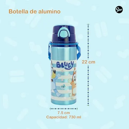 Stor ▫️ GARRAFA POP-UP DE ALUMÍNIO COM ALÇA 730 ML BLUEY 2