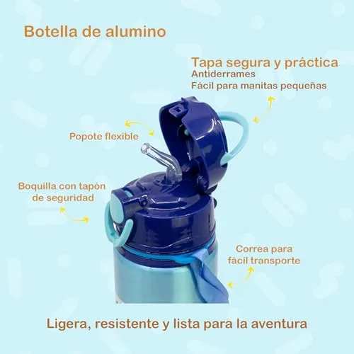 Stor ▫️ GARRAFA POP-UP DE ALUMÍNIO COM ALÇA 730 ML BLUEY 3