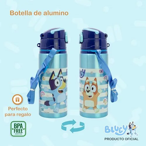 Stor ▫️ GARRAFA POP-UP DE ALUMÍNIO COM ALÇA 730 ML BLUEY 4