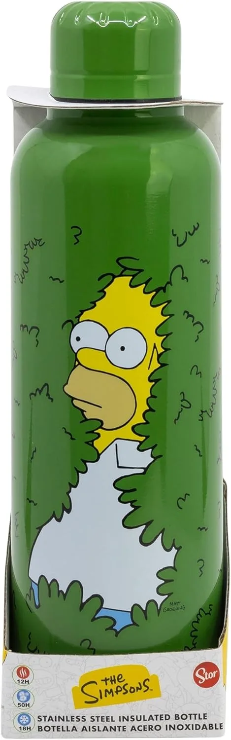 Stor ▫️ SIMPSONS HOMER 515 ML GARRAFA TÉRMICA DE AÇO INOXIDÁVEL