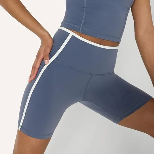 Amazon Essentials ▫️ Calções Desportivos FormFlex para ioga e ciclismo, suaves, de cintura alta, para mulher 3