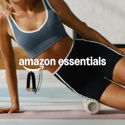 Amazon Essentials ▫️ Calções Desportivos FormFlex para ioga e ciclismo, suaves, de cintura alta, para mulher 6