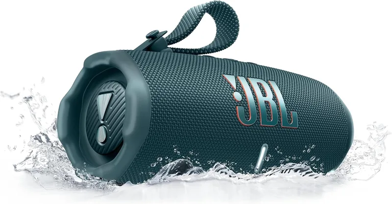 JBL ▫️ Charge 6, Altifalante Bluetooth portátil sem fios, 28 horas de autonomia, Resistência à água IP68, à prova de poeira e de quedas, Som Pro com AI Sound Boost, Compatível com Auracast, Azul