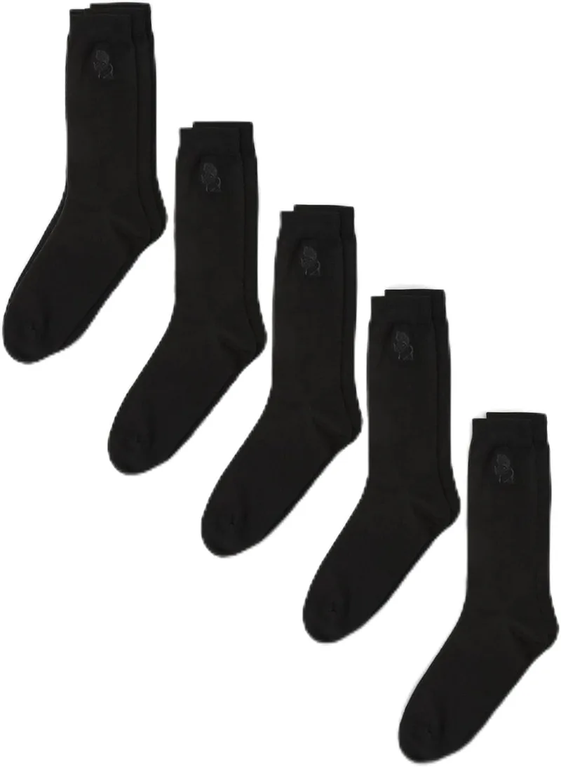 KARL LAGERFELD ▫️ International B.V K/Kameo Logo Sock 5 Pack Socks, Preto, 39-42 Homens