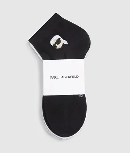 KARL LAGERFELD ▫️ Homem Ikon Sneaker Sock (Conjunto de 3) 4