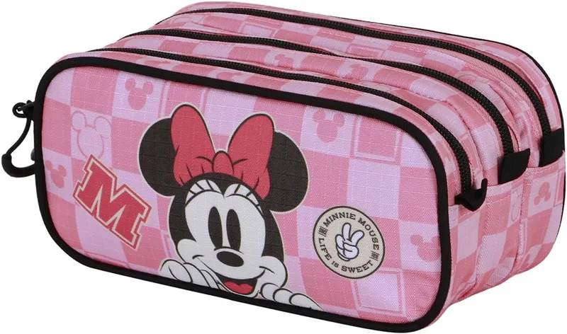 Disney ▫️ Minnie Mouse Journey-Trick Fan 2.2 Trick Fan Case, cor-de-rosa, 23 x 11 cm