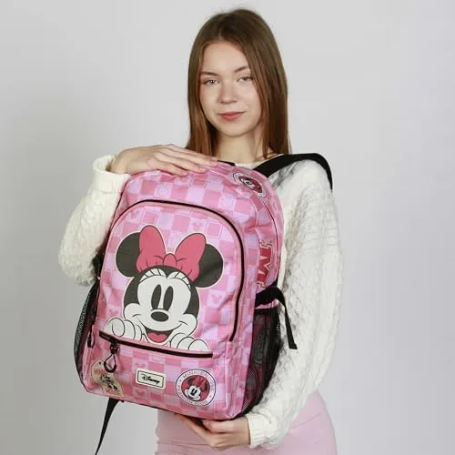 Disney ▫️ Mochila Minnie Mouse Journey-Fight FAN 2.2, Rosa, 31 x 44 cm, Capacidade de 24 L 2