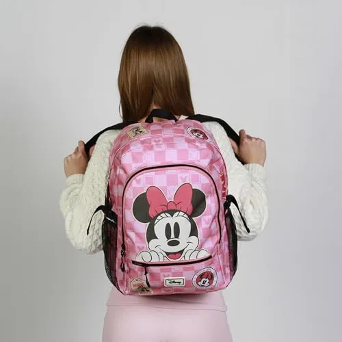 Disney ▫️ Mochila Minnie Mouse Journey-Fight FAN 2.2, Rosa, 31 x 44 cm, Capacidade de 24 L 3