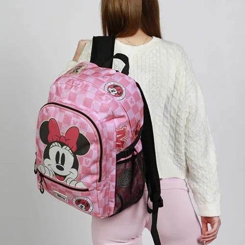 Disney ▫️ Mochila Minnie Mouse Journey-Fight FAN 2.2, Rosa, 31 x 44 cm, Capacidade de 24 L 4