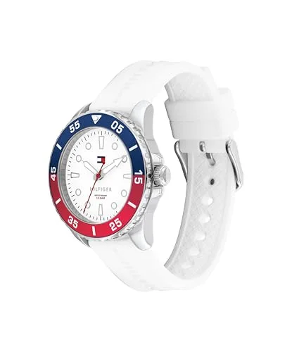 Tommy Hilfiger ▫️ Relógio com movimento de quartzo e três ponteiros para jovens, com bracelete em aço inoxidável ou silicone 2