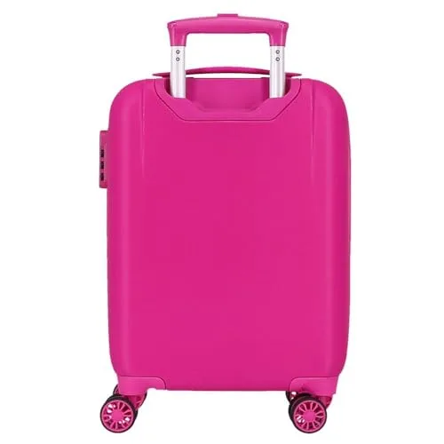 Disney ▫️ Joumma Minnie Party Mala de Cabine Branca Mala Infantil, Rígida em ABS, Fecho com combinação lateral, 28,4 L, 2 kg, 4 rodas duplas, Bagagem de mão 3