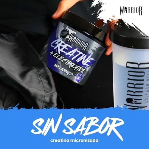 Warrior ▫️ Creatina + Eletrólitos em Pó 360 g – Sem Sabor (Neutro) 6