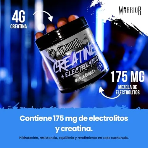 Warrior ▫️ Creatina + Eletrólitos em Pó 360 g – Sem Sabor (Neutro) 7