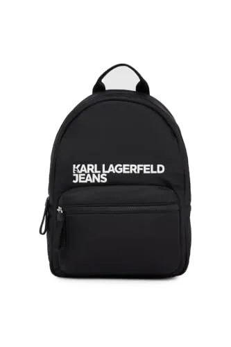 KARL LAGERFELD JEANS ▫️ Mochila Essential em nylon para homem, preta, tamanho único 4