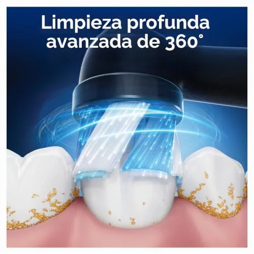 Oral-B ▫️ Cabeças de escova de substituição da Série iO Ultimate Clean Black, cabeças redondas originais, cerdas CrissCross, remoção de placa bacteriana, 3 2