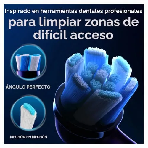 Oral-B ▫️ Cabeças de escova de substituição da Série iO Ultimate Clean Black, cabeças redondas originais, cerdas CrissCross, remoção de placa bacteriana, 3 3