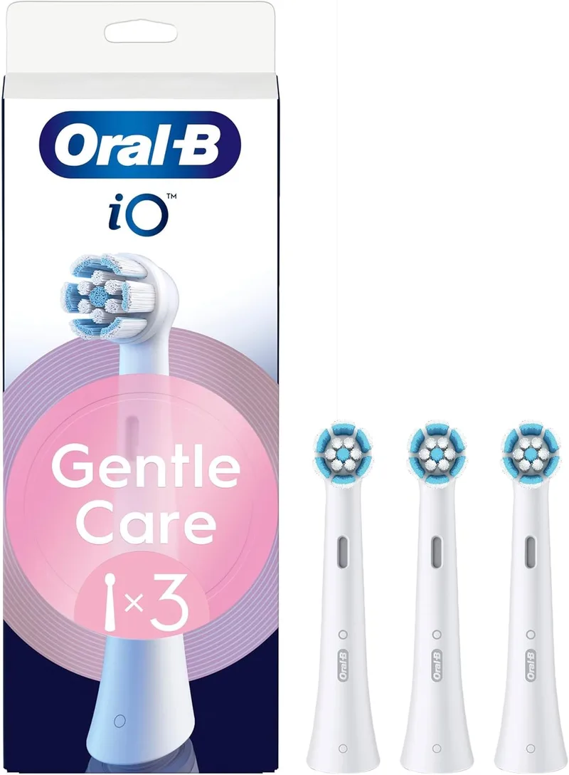 Oral-B ▫️ Cabeças de substituição iO Series Gentle Care, cabeças redondas originais, para gengivas sensíveis, 3
