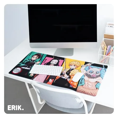 Grupo Erik ▫️ Demon Slayer Tapete de Secretária - Tapete de rato XXL 3
