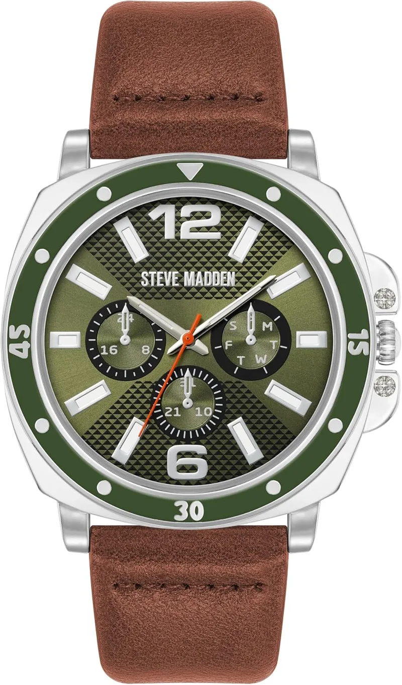 Steve Madden ▫️ Relógio para homem com bracelete