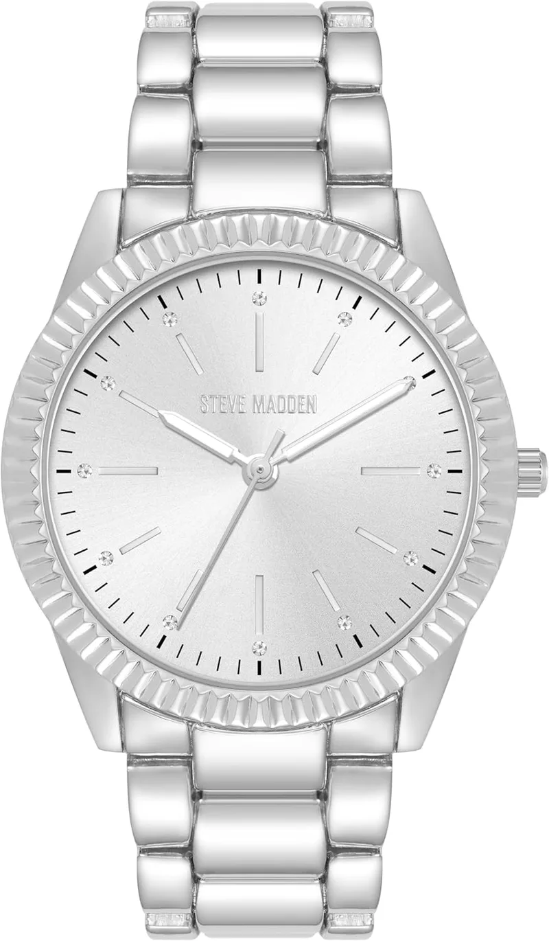Steve Madden ▫️ Relógio para mulher com bracelete com cristais