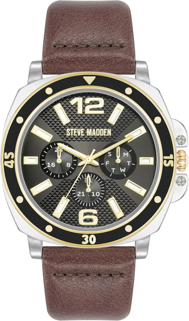 Steve Madden ▫️ Relógio para homem com bracelete