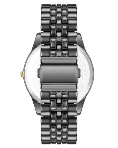 Steve Madden ▫️ Relógio para homem com bracelete e mostrador com diamantes genuínos 3