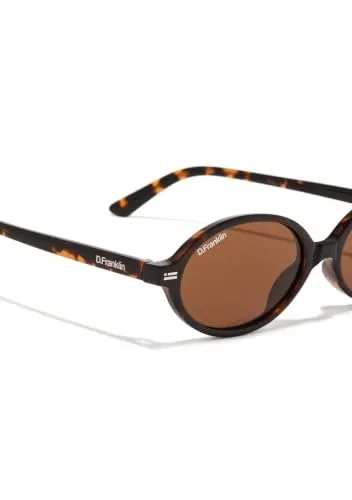D.Franklin ▫️ Óculos de sol unissexo com lentes de proteção UV - Modelo «Ultra Light Ellipse» - Redondos - Para homem e mulher - Óculos de sol 5