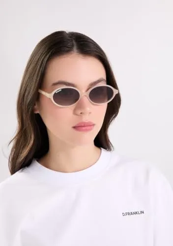D.Franklin ▫️ Óculos de sol unissexo com lentes de proteção UV - Modelo «Ultra Light Ellipse» - Oval - Para homem e mulher - Óculos de sol 3