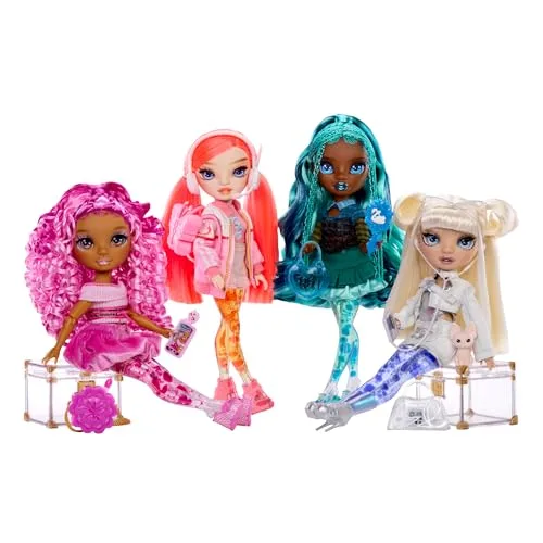 RAINBOW HIGH ▫️ Sparkle & Shine Doll - Dawn - Boneca da moda de 28 cm com cabelo vermelho-coral e bolhas mágicas nas pernas, cor, estilo, brincadeira, colecionável, para crianças dos 4 aos 12 anos ou mais 5