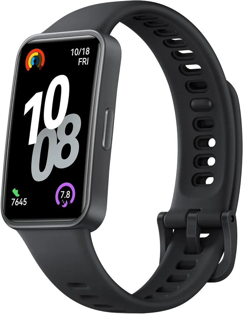 HUAWEI ▫️ Band 10 Smartwatch, Monitorização da atividade física com IA, Análise do sono a nível profissional, FC média e dados sobre o sono, iOS e Android, 14 dias de autonomia, Preto