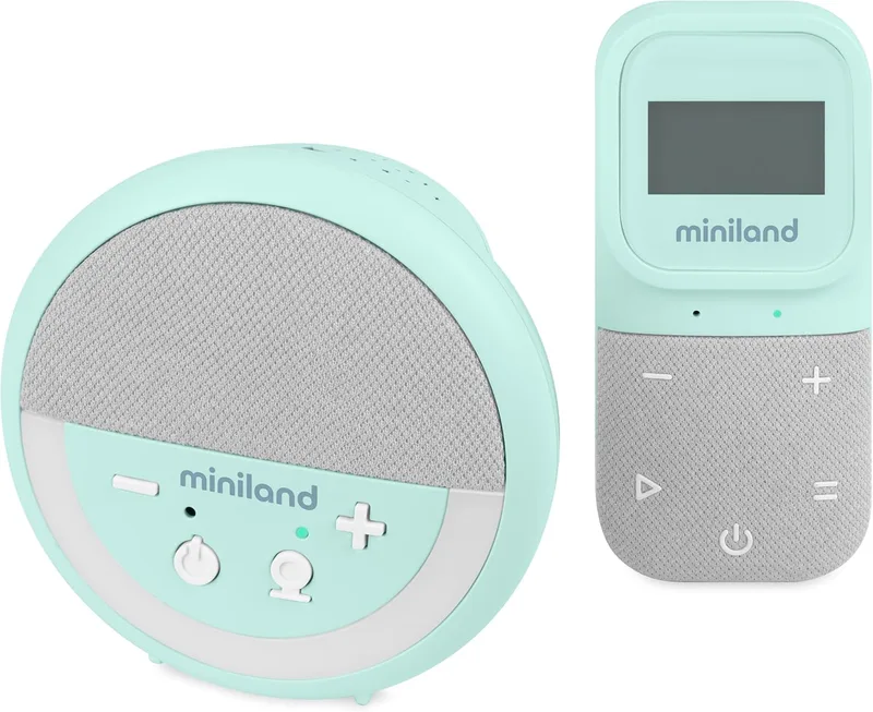 Miniland ▫️ Monitor de bebés com áudio digital e projetor, monitor para bebés com projetor de luzes e ruído branco, sensor de temperatura e humidade, áudio bidirecional, alcance de 300 m