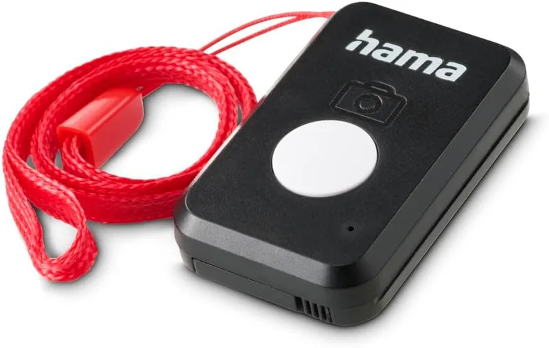 Hama ▫️ Obturador de selfie Bluetooth (Bluetooth 5.3 Obturador móvel Bluetooth Tablet 5.3 Alcance 10m Compatível com Android iPhone iOS) Preto