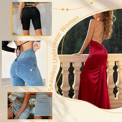 TDONE ▫️ Cuecas sem costuras para mulher, cuecas invisíveis para senhora que não marcam a roupa interior, respiráveis, de cintura baixa, elásticas, estilo hipster, macias e confortáveis, embalagem múltipla (5 unidades) 2