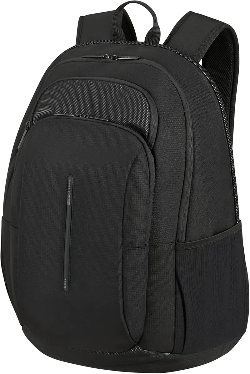 American Tourister ▫️ Urban Groove UG26 - Mochila para computador de 17,3" (50 cm) - Mochila profissional e escolar com compartimento para garrafas, ergonómica, Smart Sleeve - 34 L - Preto