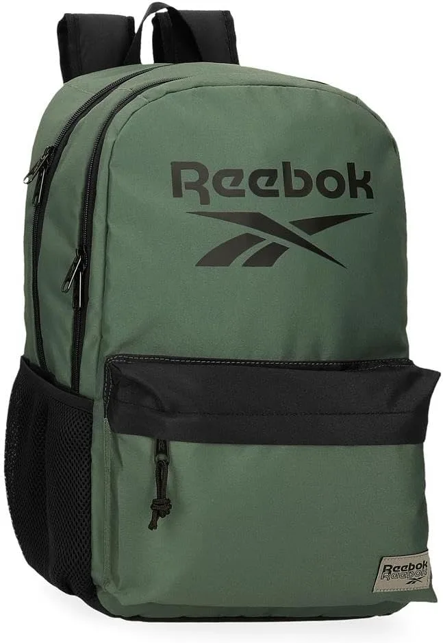 Reebok ▫️ Darwin, mochila escolar, mochila azul e rosa, em poliéster, alças largas, ergonómicas e acolchoadas, vários compartimentos, por Joumma Bags