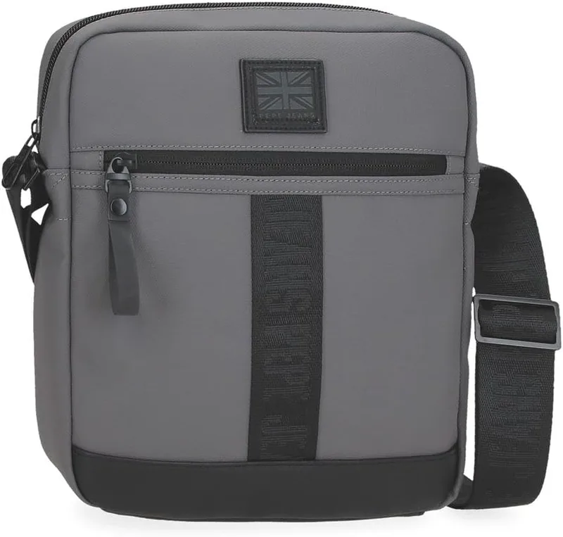 Pepe Jeans Hoxton sacos de ombro e sacos de toilette, Preto e Azul, poliéster PU Tamanhos diferentes