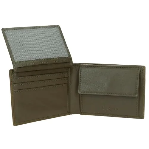 Pepe Jeans ▫️ Staple Carteira Horizontal com Porta-moedas Verde 11x8x1 cm em pele, da Joumma Bags 3