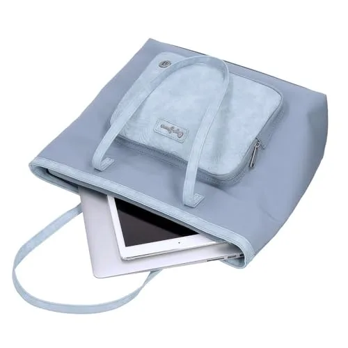 Pepe Jeans ▫️ Jana - Mala Tote Azul 34 x 32 x 14 cm, em poliéster com detalhes em couro sintético, da Joumma Bags 6